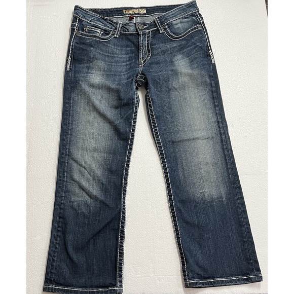 BKE Denim Payton Women's Stretch Capri Jeans, Size 28 - Picture 4 of 10